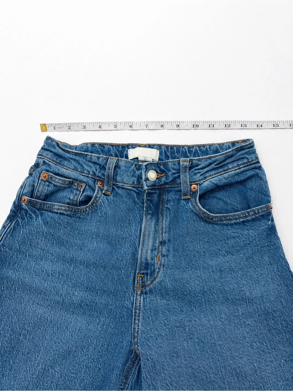 H&M Harper High Rise Wide Leg Jeans Women’s Size 6 Medium Wash Denim - Picture 8 of 10